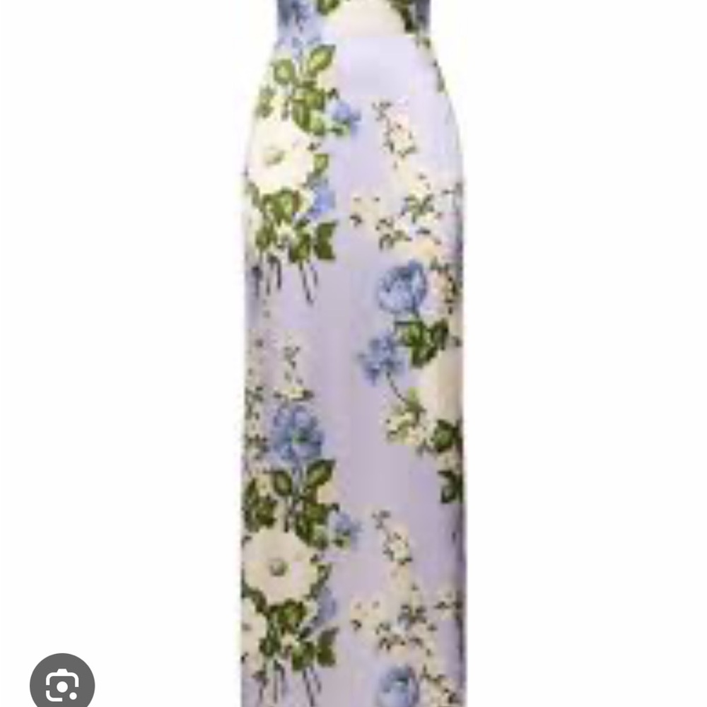 Floral Maxi Dress in Lavender and Green